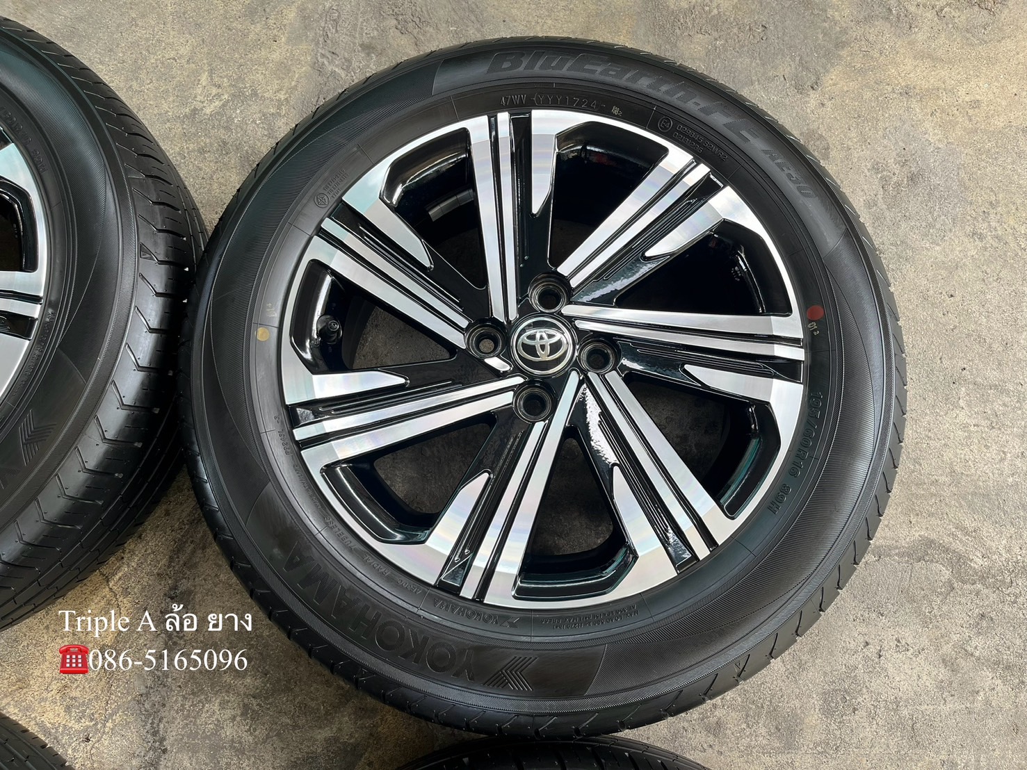 ✨ล้อแม็กป้ายแดง✨Toyota Yris Ativ รุ่นใหม่ ขอบ 16 พร้อมยางป้ายแดง 195-60-16 Yokohama♨️ปี 24♨️