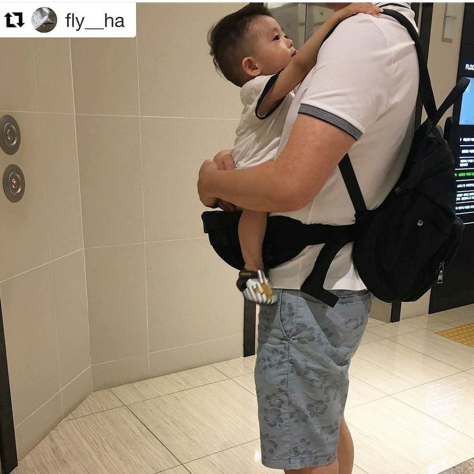 CHERINETTE (เชอร์ริเนท) Wingseat เป้อุ้มลูก กระเป๋าอุ้มลูก รองรับนน.ลูกได้ถึง 15 kg. (MADE IN KOREA)