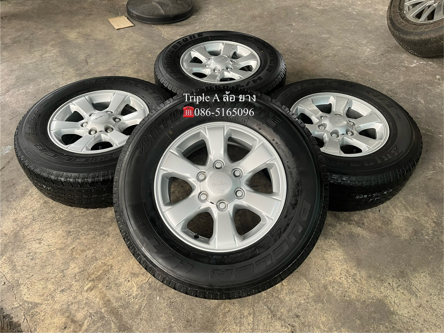 ✨ล้อแม็ก✨ISUZU Blue Power ขอบ 16 แถมยาง 245-70-16 Bridgestone