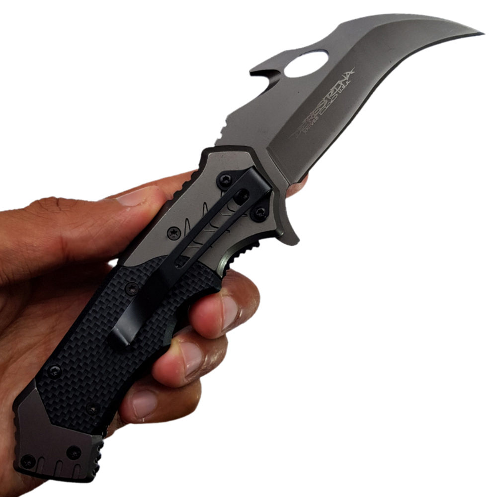 มีดพับ มีดคารัมบิต Derespina Karambit Knives X76 ขนาด 7.5 นิ้ว (19 ซม.)