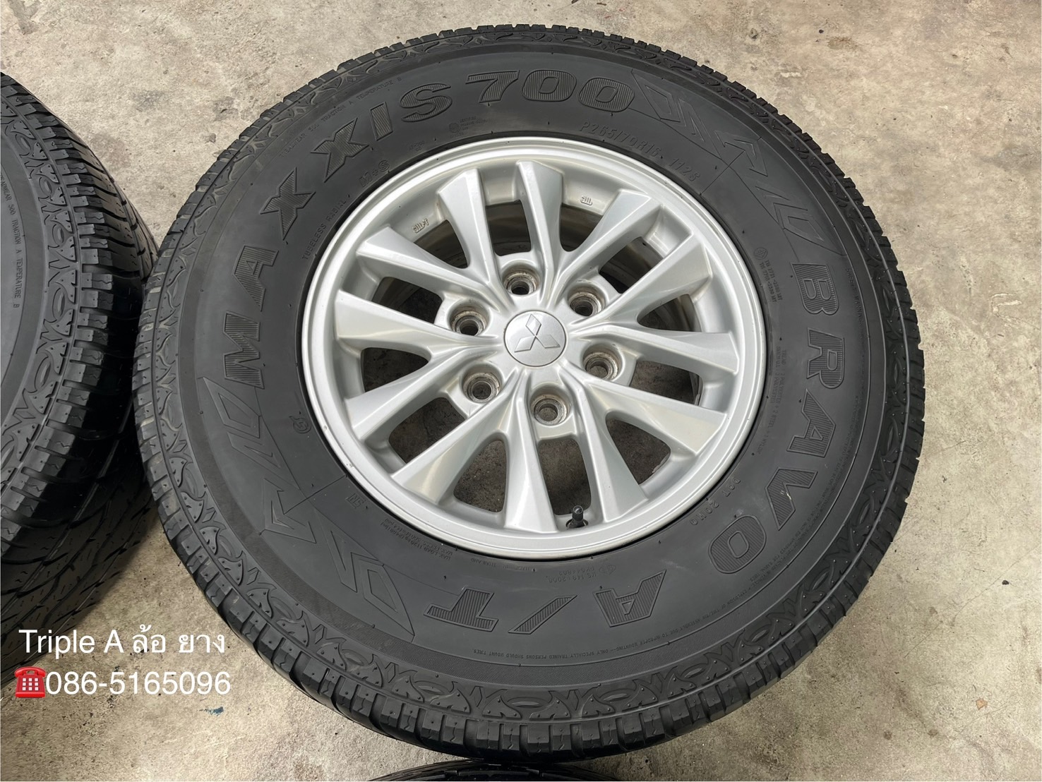 ✨ล้อแม็กพร้อมยาง✨6รู139 Mitsu Triton ขอบ 16