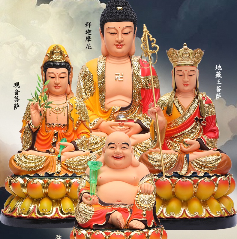 พระโพธิสัตว์ เนื้อเรซินคุณภาพสูง บูชาเพื่อเสริมศิริมงคล นำชีวิตสู่สิ่งดีๆ ขนาด 12/16/19 นิ้ว