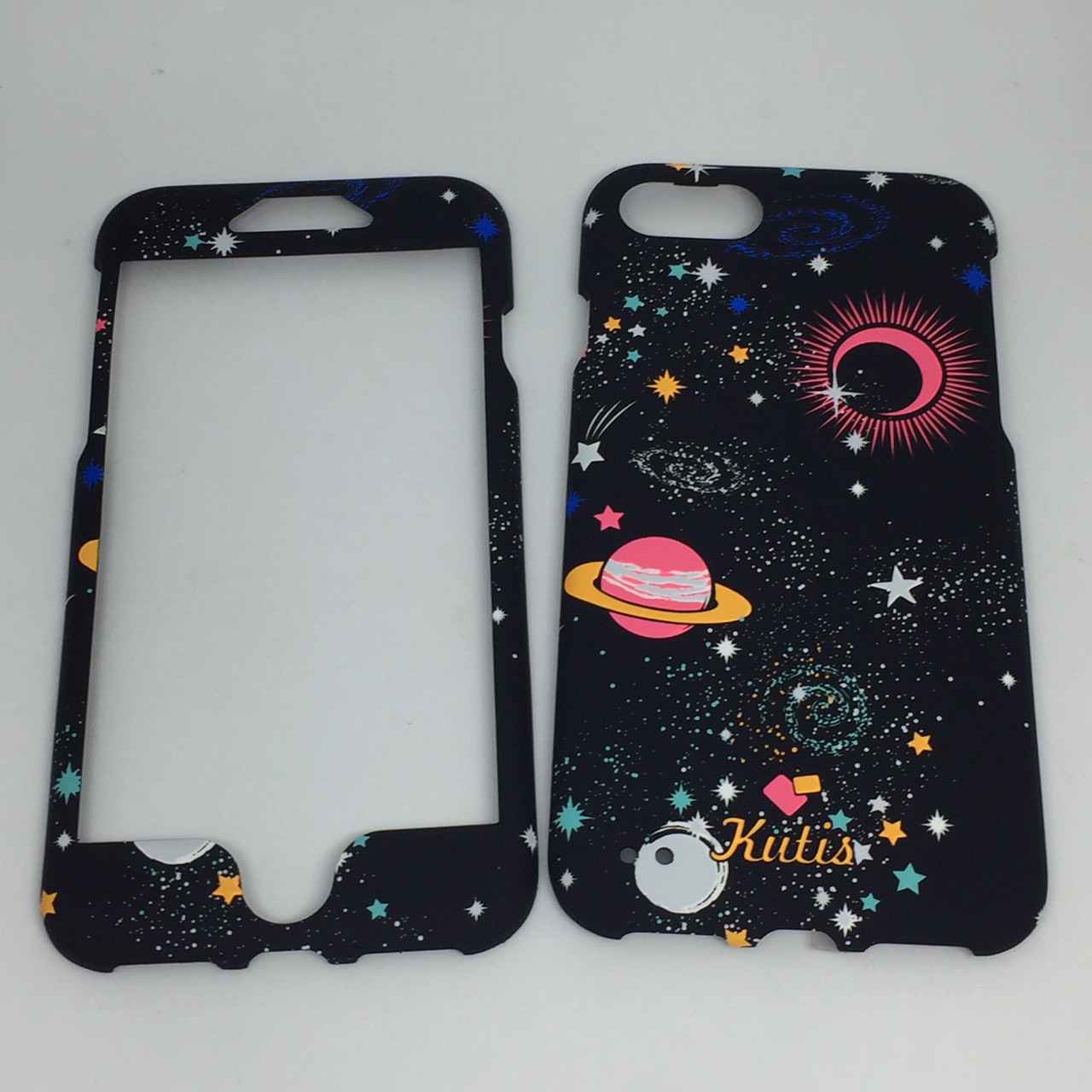 เคสคูทิส(Kutis)เคสไอโฟน7,8,SEปี2020(ลายอวกาศ)มาใหม่ เคสประกบหน้า-หลัง เคสเรืองแสง เคสลายวินเทจ ร้านSuperhero Klongthom