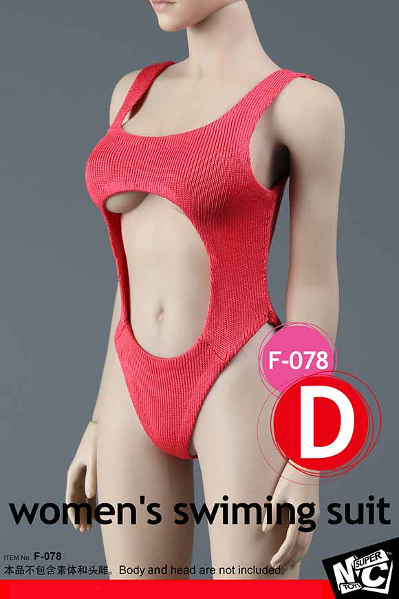 SUPERMCToys F-078 Women's Swimming Suit & Sheer Bodysuit