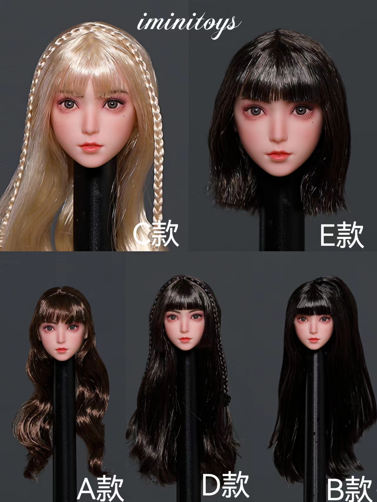Iminitoys M014 1/6 Girl Loli Headsculpt