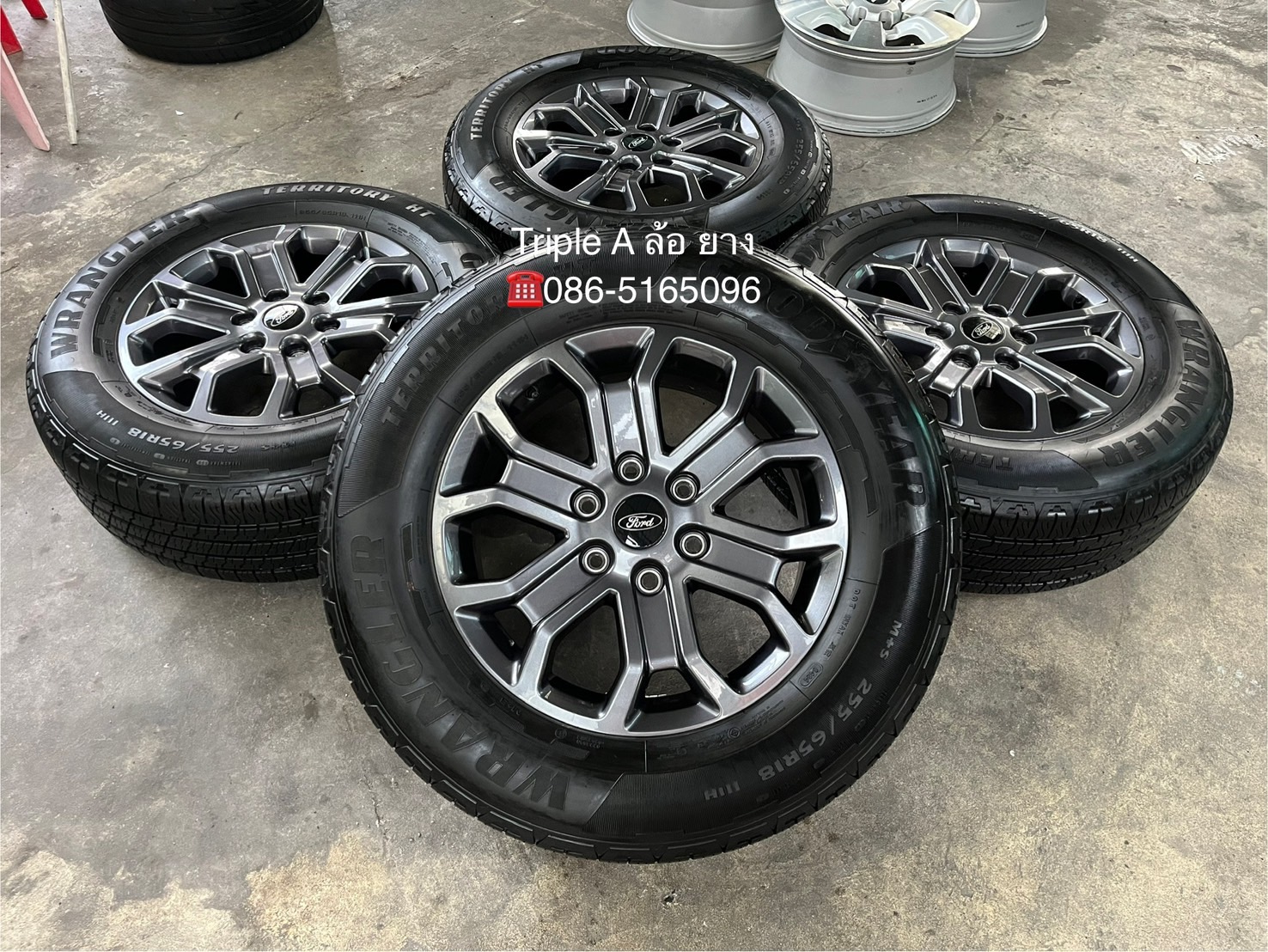 ✨ล้อแม็ก✨Ford Next-Gen Wildtrak รุ่นใหม่ล่าสุด ขอบ 18 พร้อมยาง 255-65-18 Goodyear♨️ปี 24♨️