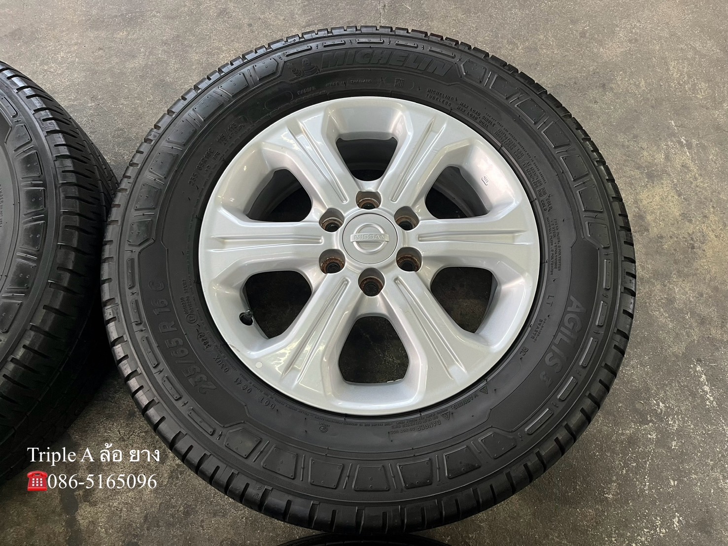 ✨ล้อแม็กพร้อมยาง 6รู114✨Nissan Navara NP300 ตัวเตี้ย ขอบ 16💖สภาสวย💖