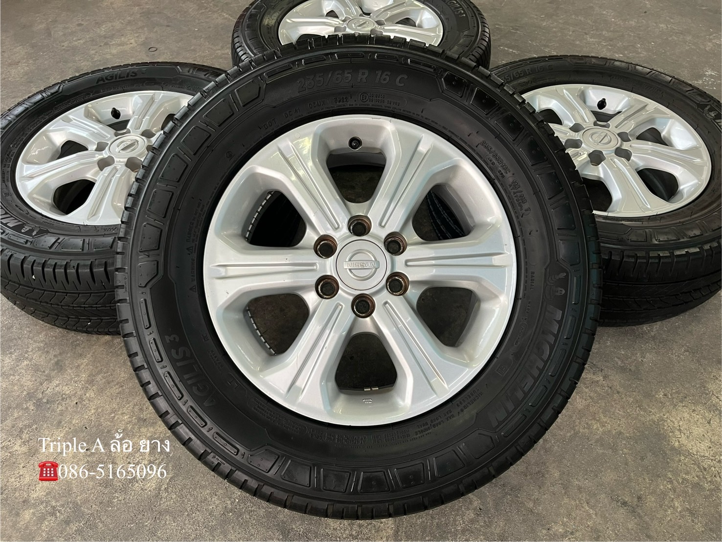 ✨ล้อแม็กพร้อมยาง 6รู114✨Nissan Navara NP300 ตัวเตี้ย ขอบ 16💖สภาสวย💖