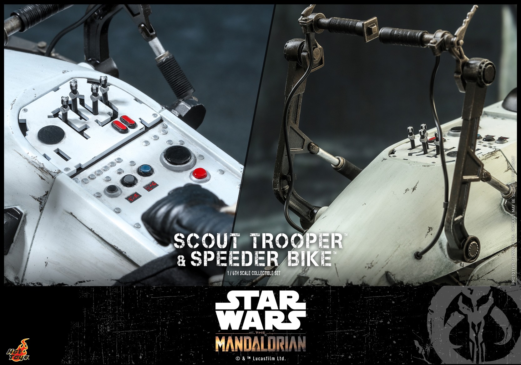 Hot Toys TMS017 The Mandalorian 1/6 Scout Trooper and Speeder Bike