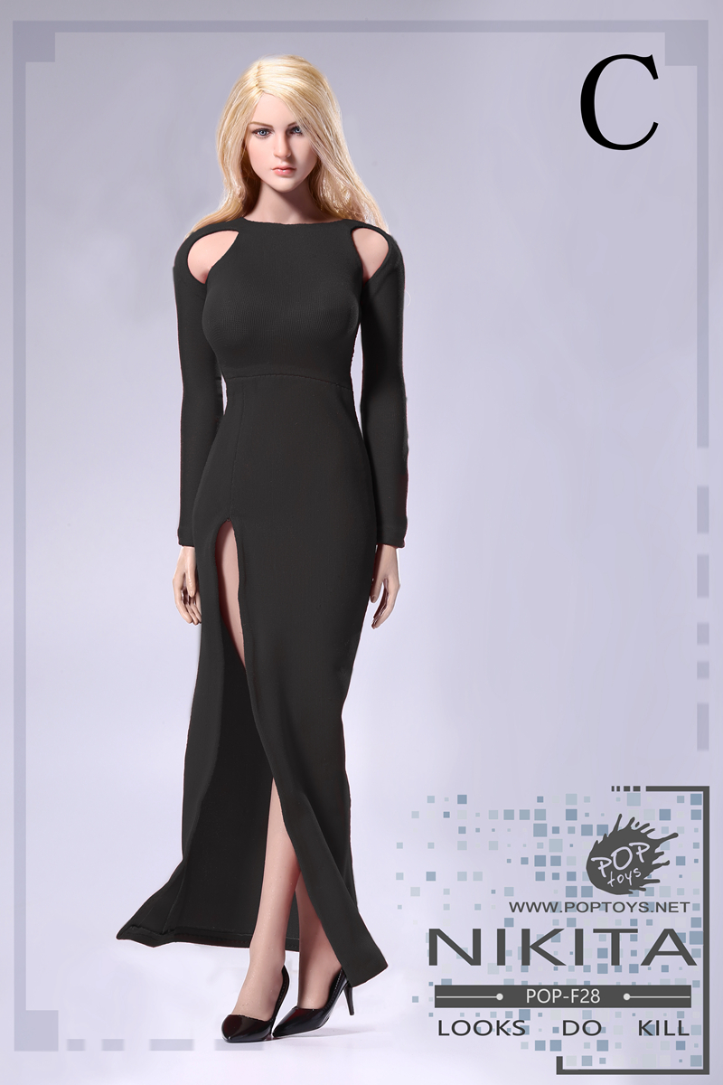 POPTOYS F28A-E NIKITA bare-shouldered evening dress suit