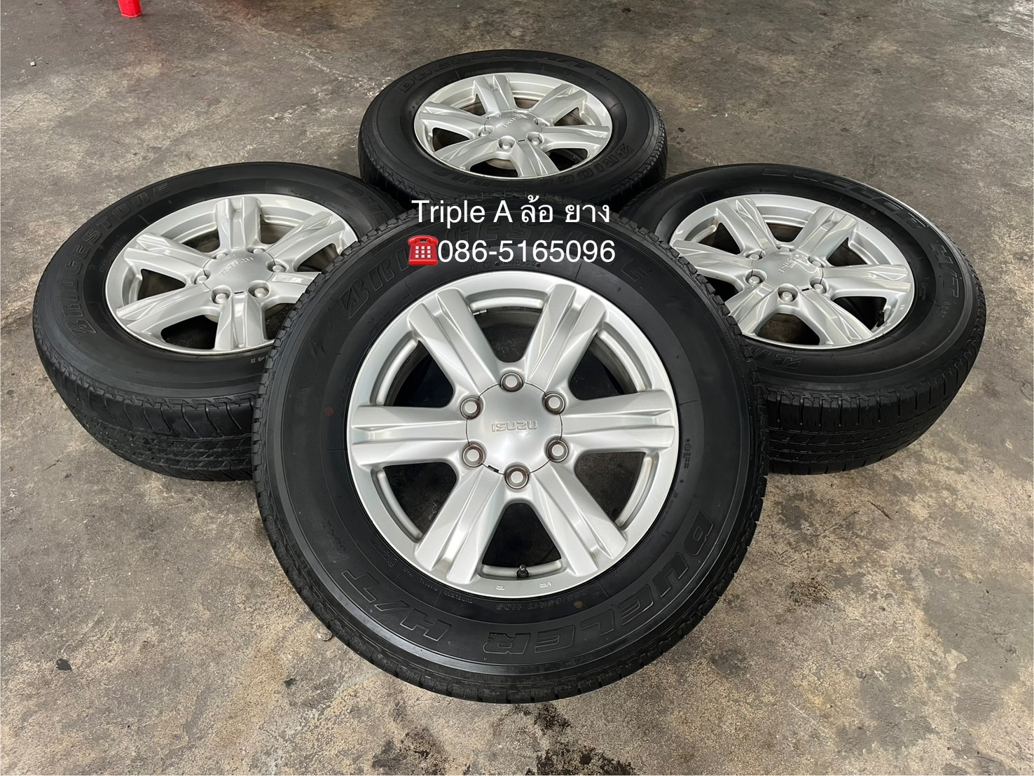 ✨ล้อแม็ก✨ISUZU MU-X ขอบ 17 แถมยาง 265-65-17 Bridgestone ปี 21
