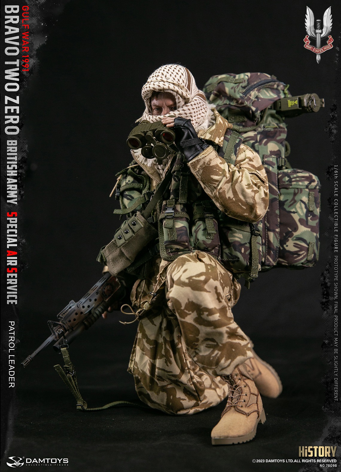 DAMTOYS 78098 1/6 "Bravo Two Zero" British Army Special Air Service (SAS) Patrol Leader