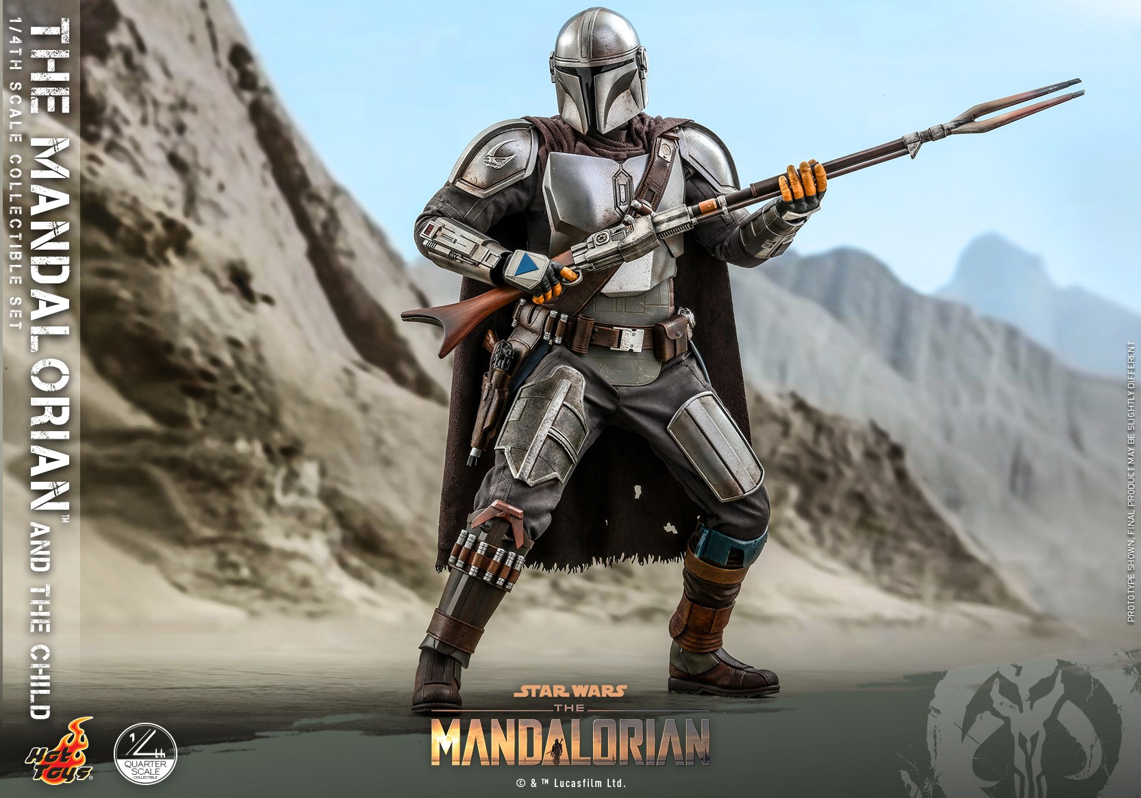 Hot Toys QS016 1/4 Star Wars™ The Mandalorian™ - The Mandalorian & The Child