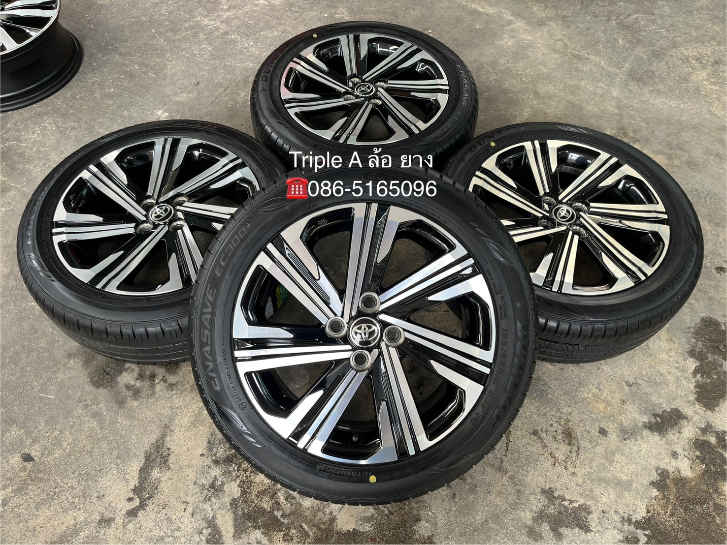 ✨ล้อแม็ก✨Toyota Yaris Ativ รุ่นใหม่ ขอบ 16 พร้อมยางใหม่💯185-55-16 Dunlop♨️ปี 24♨️