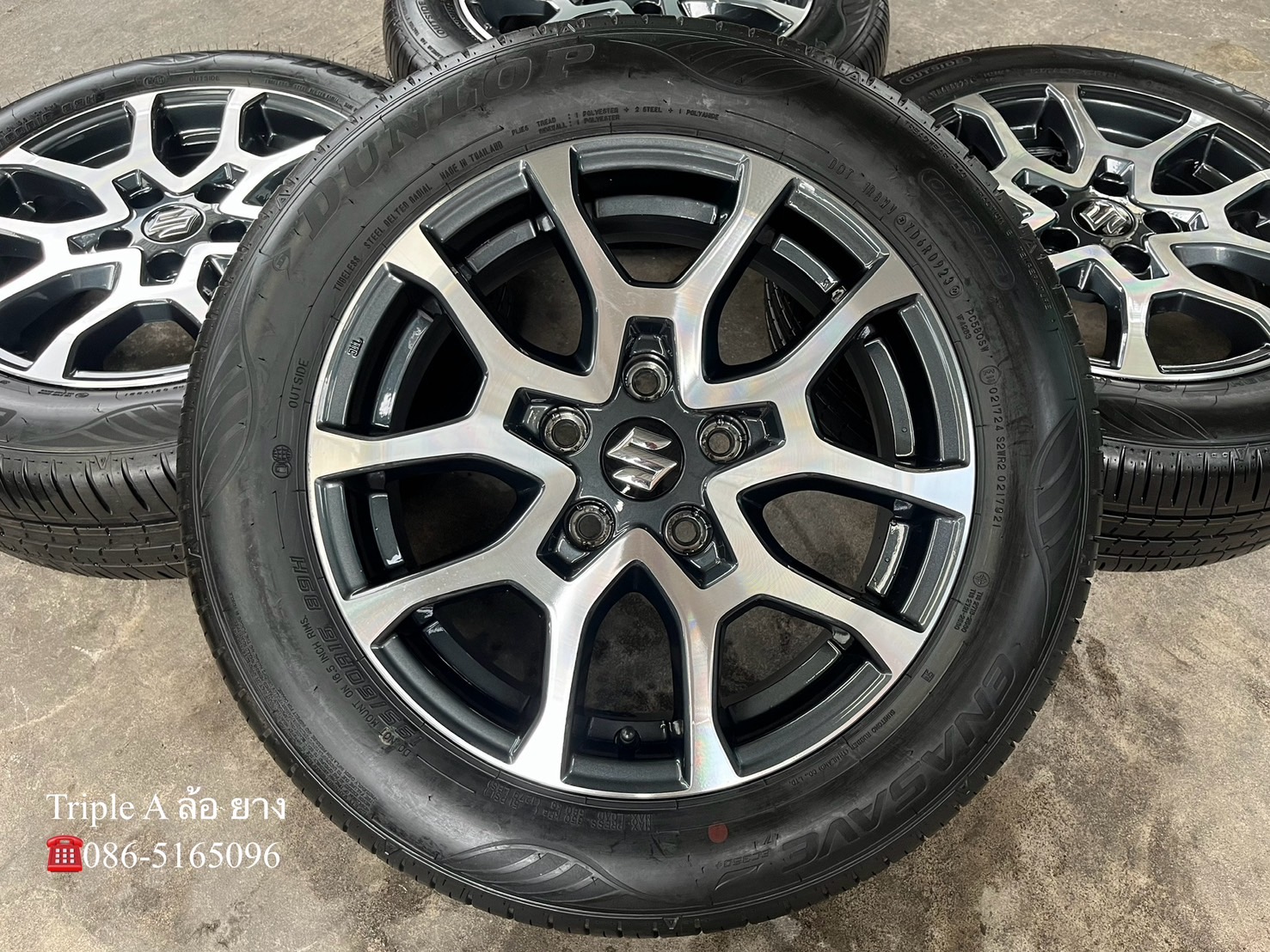 ✨ล้อแม็กพร้อมยาง 5รู114✨Suzuki XL7 ขอบ 16 เทาหน้าเงา💖สวยกริ๊บ💖