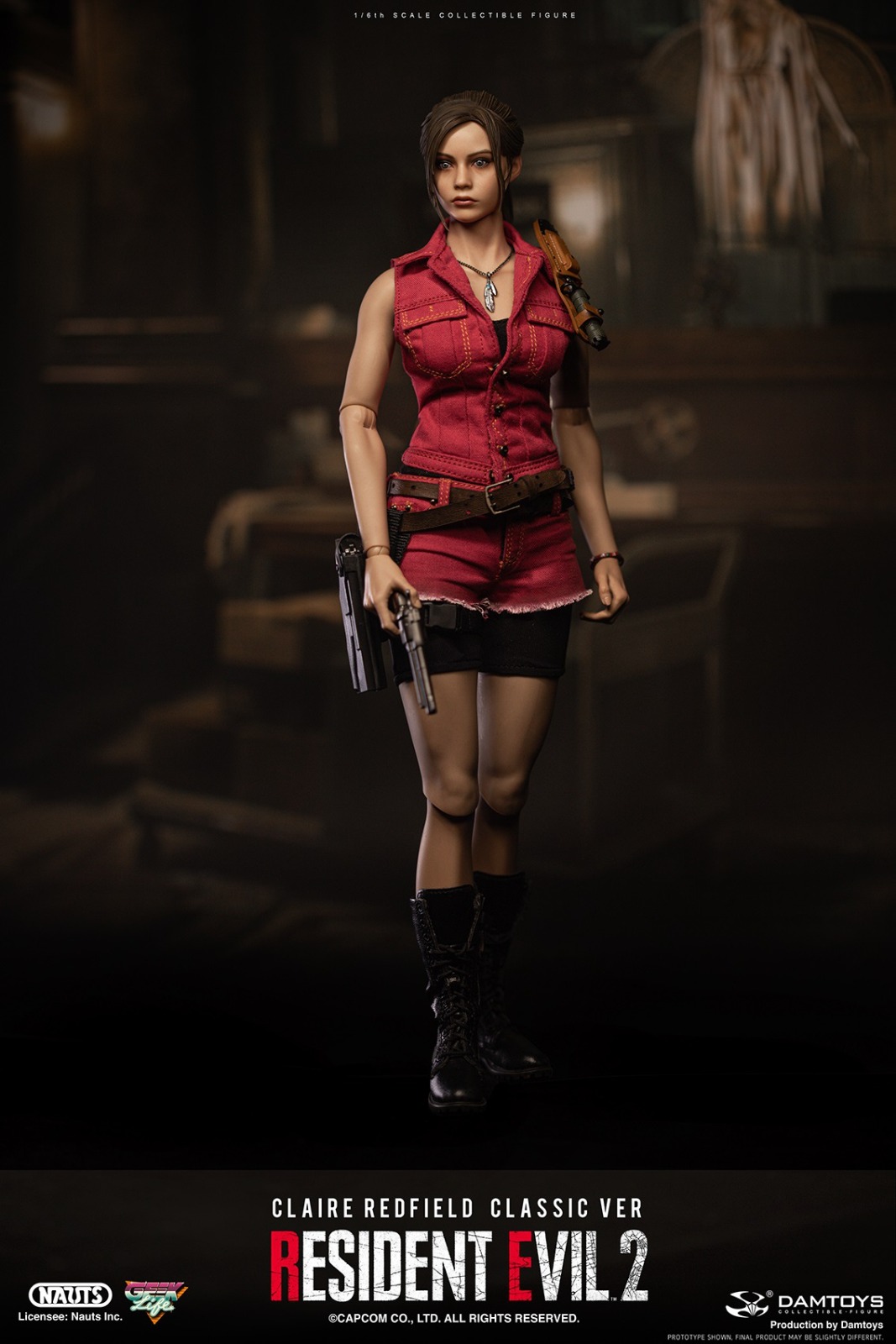 DAMTOYS DMS038 1/6 RESIDENT EVIL 2 - CLAIRE REDFIELD (CLASSIC VER)