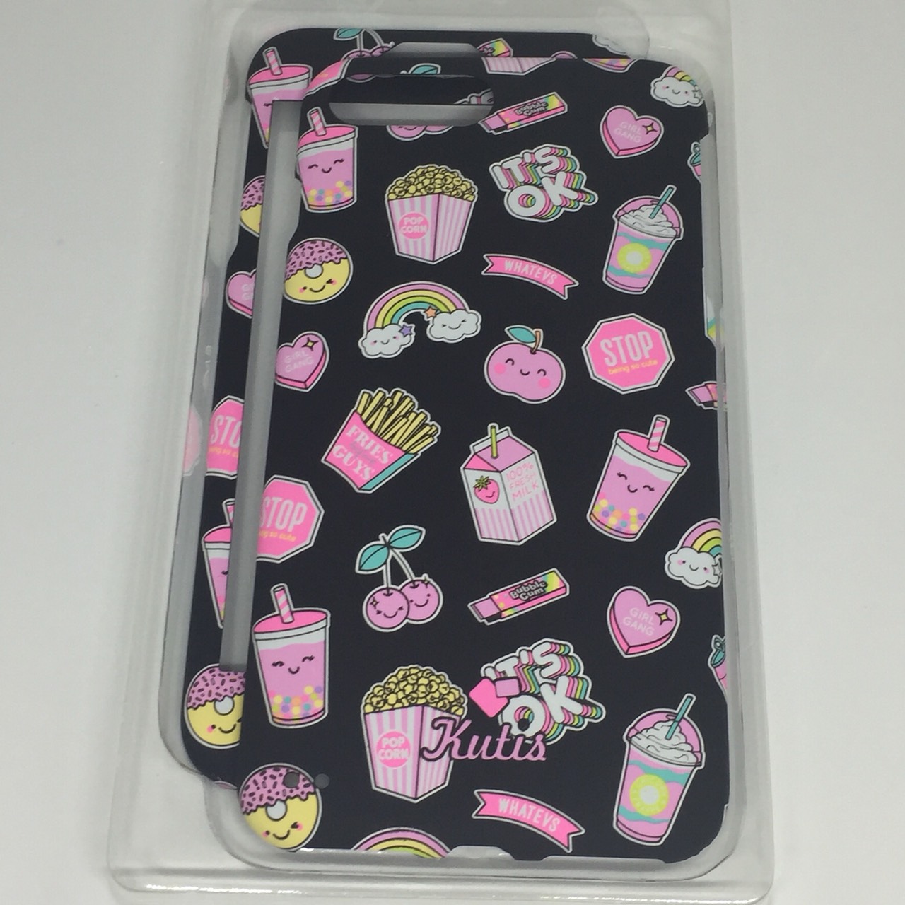 เคสคูทิส(Kutis)ไอโฟน7พลัส,8พลัส(ลายIT'S OK)มาใหม่ เคสประกบหน้า-หลัง เคสเรืองแสง เคสลายวินเทจ ร้านSuperhero Klongthom