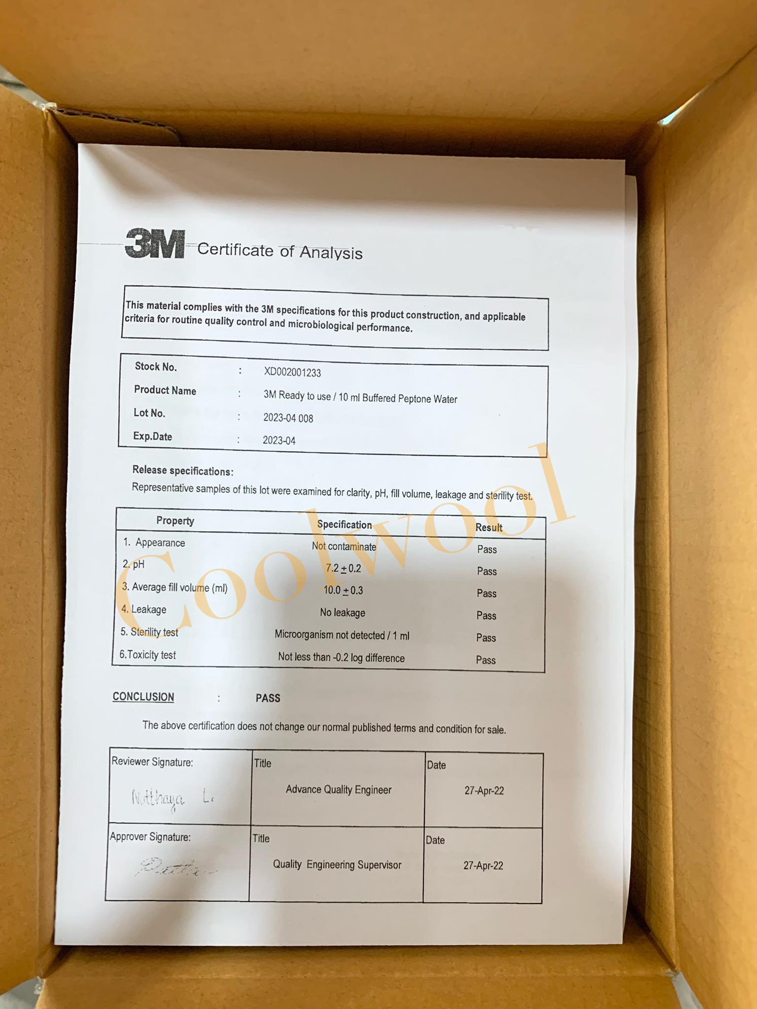 ชุดเก็บตัวอย่างเชื้อ Swab test-Neogen™ Swab-Sampler with Buffered Peptone Water Broth 10ml (100ก้าน/pkg)