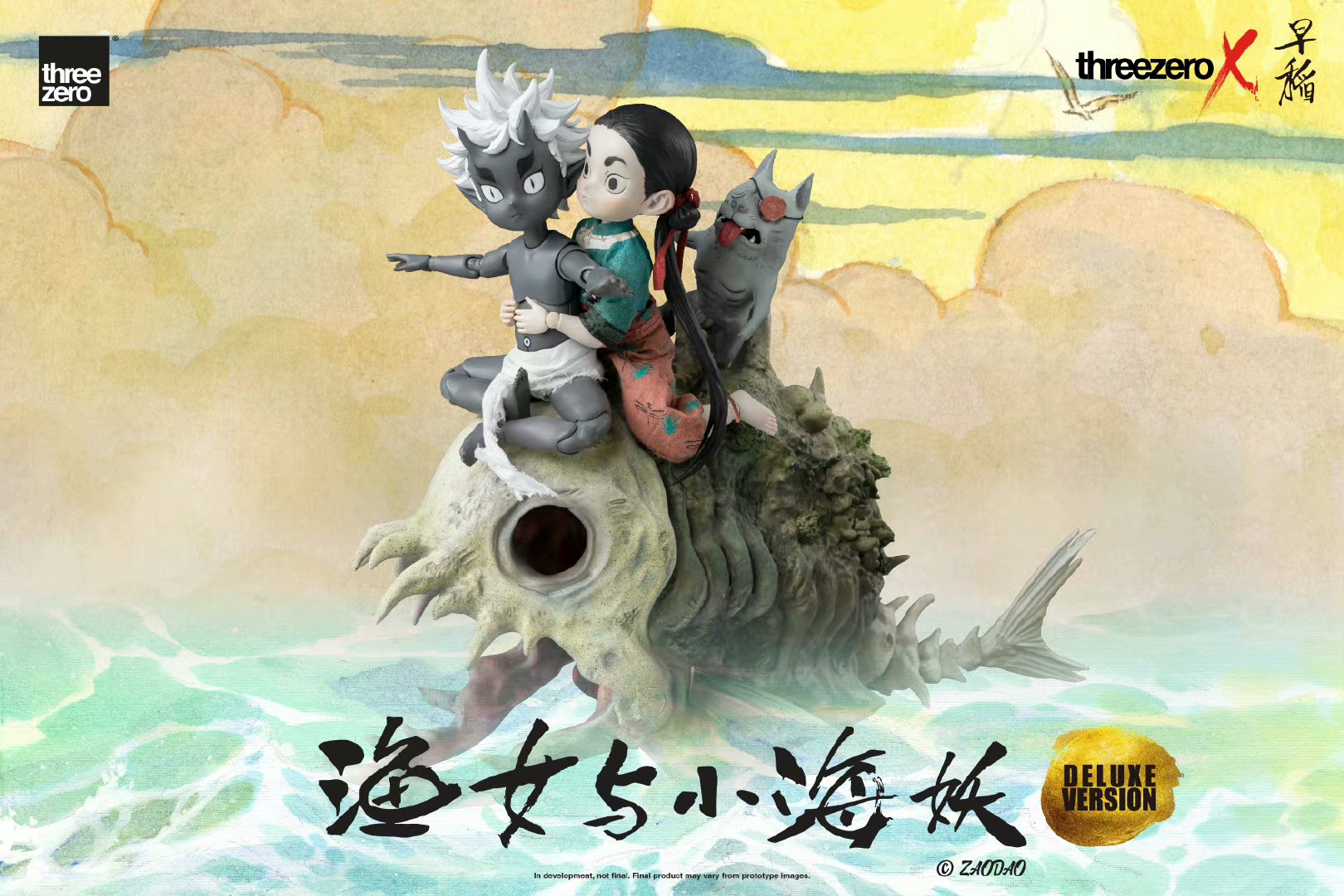 threezero 3Z04340W0 1/6 Fisher Girl and Little Sea Monster (Deluxe Edition)