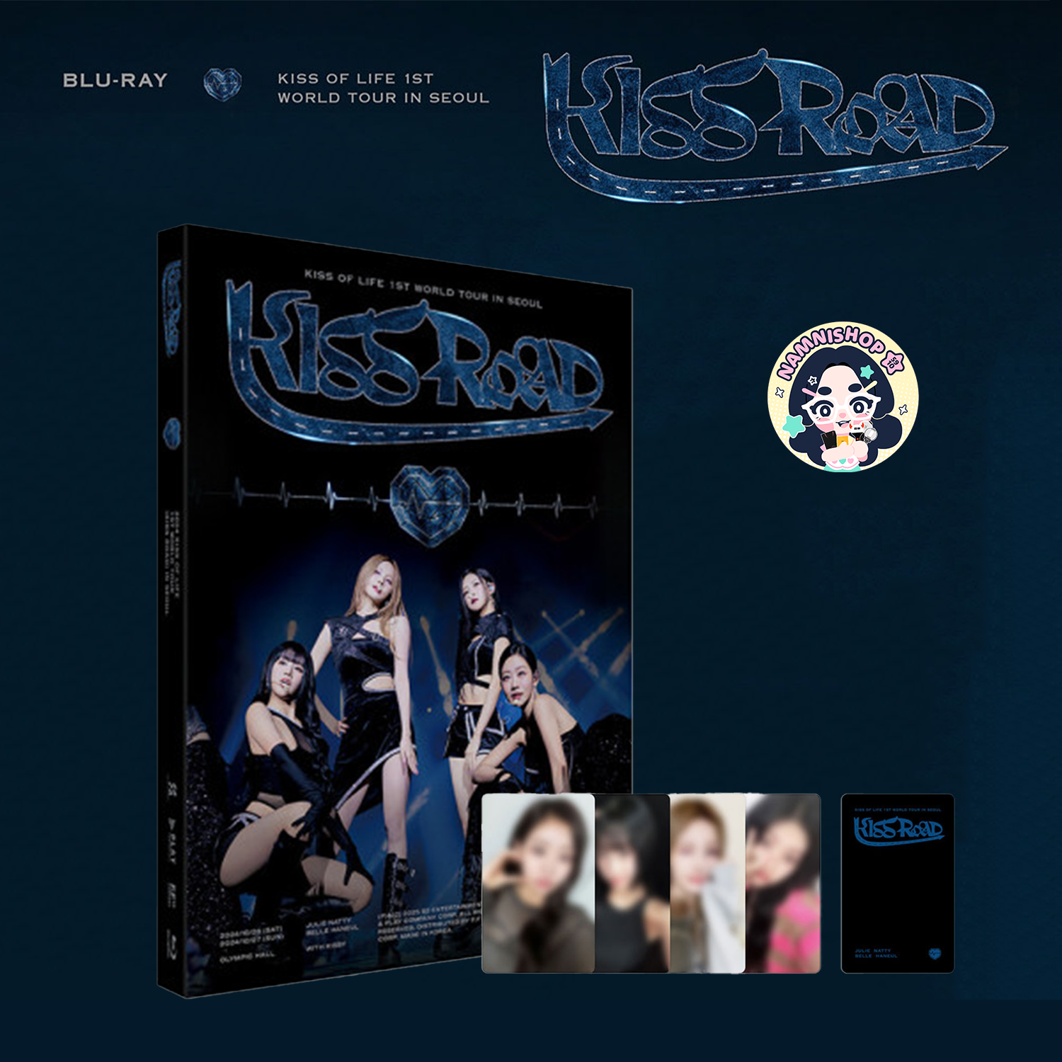[PRE] ปิดรับ 25 มิถุนา {Pre-order Gift} KISS OF LIFE - 2024 1st WORLD TOUR KISS ROAD IN SEOUL Blu-ray