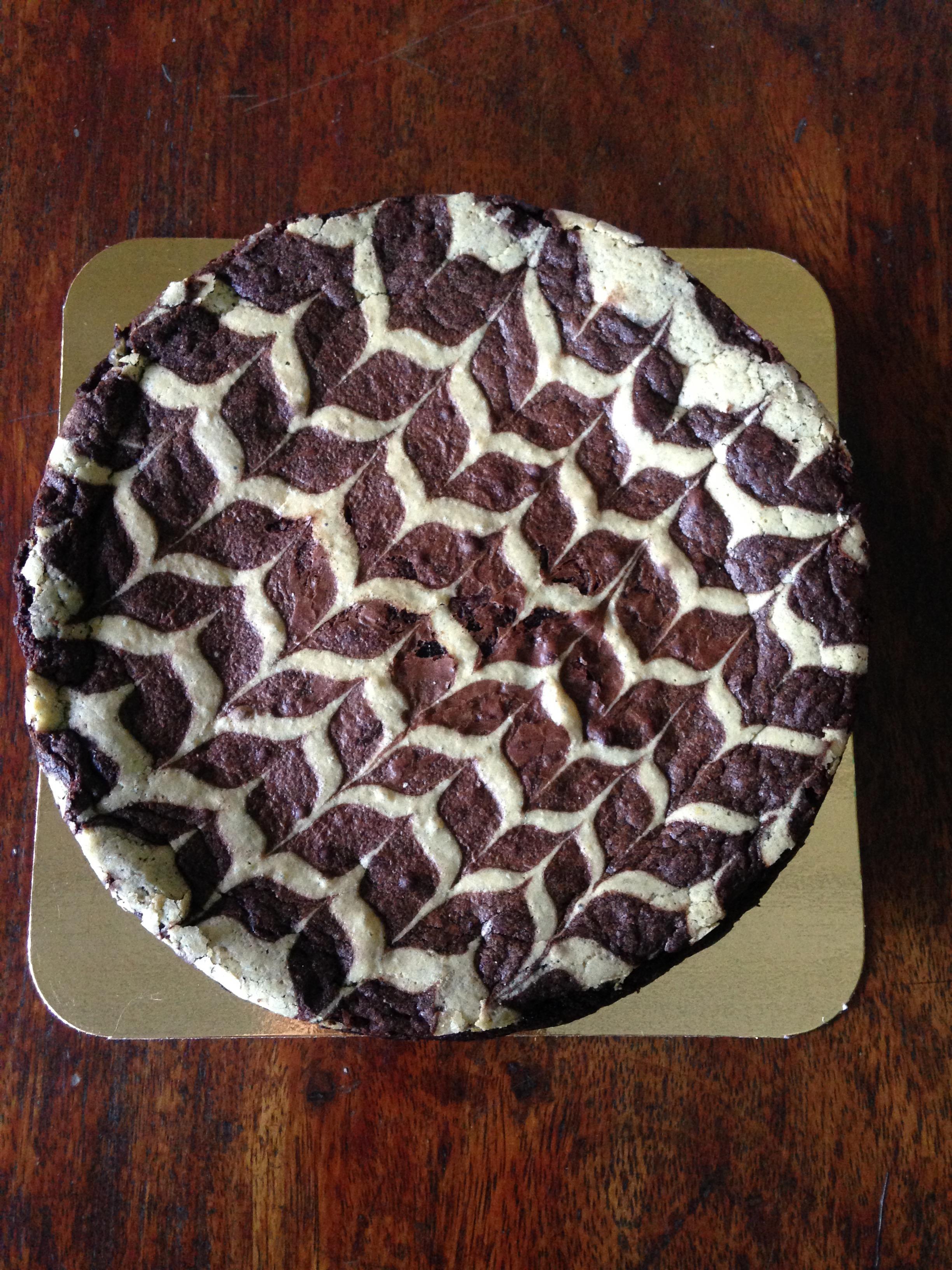 เค้กม็อคค่าฟัดจ์บราวนี่ (ขนาด 2 ปอนด์) / Mocha Fudge Brownie Cake (2 Pound / 7'' x 7")