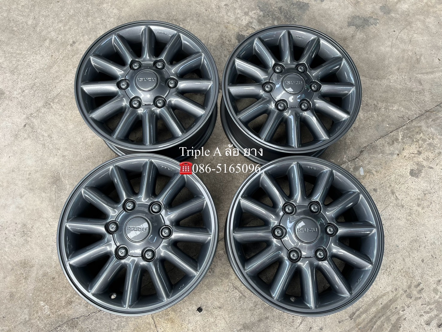 ✨ล้อแม็ก✨6รู139✨ISUZU D-Max ขอบ 15 สีเทากัน💖สวยกริ๊บ💖