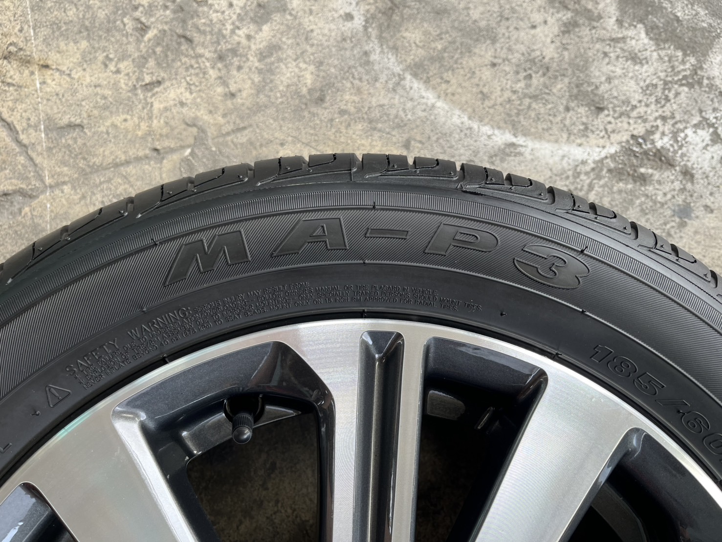 ✨ล้อแม็ก✨Honda City ตัวท็อป ขอบ 15 เทาหน้าเงา พร้อมยางใหม่ป้ายแดง 185-60-15 Maxxis💥ปี 25💥