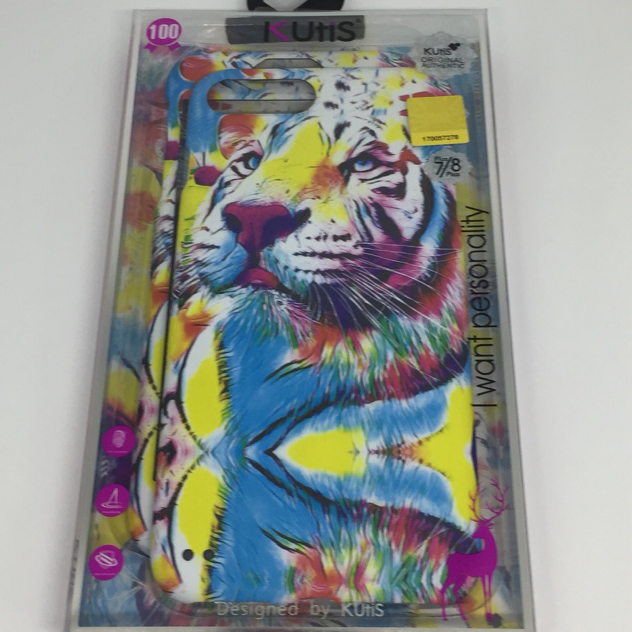 เคสคูทิส (Kutis) ไอโฟน7พลัส,8พลัส(ลายหน้าเสือ)