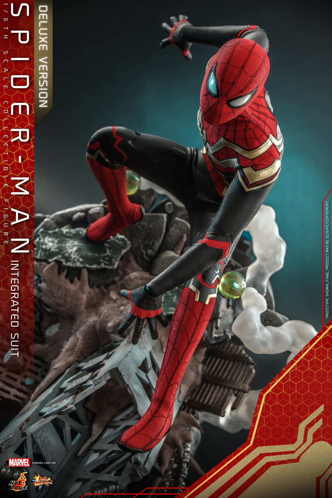Hot Toys MMS624 1/6 Spider-Man: No Way Home - Spider-Man Integrated Suit (Deluxe Version)