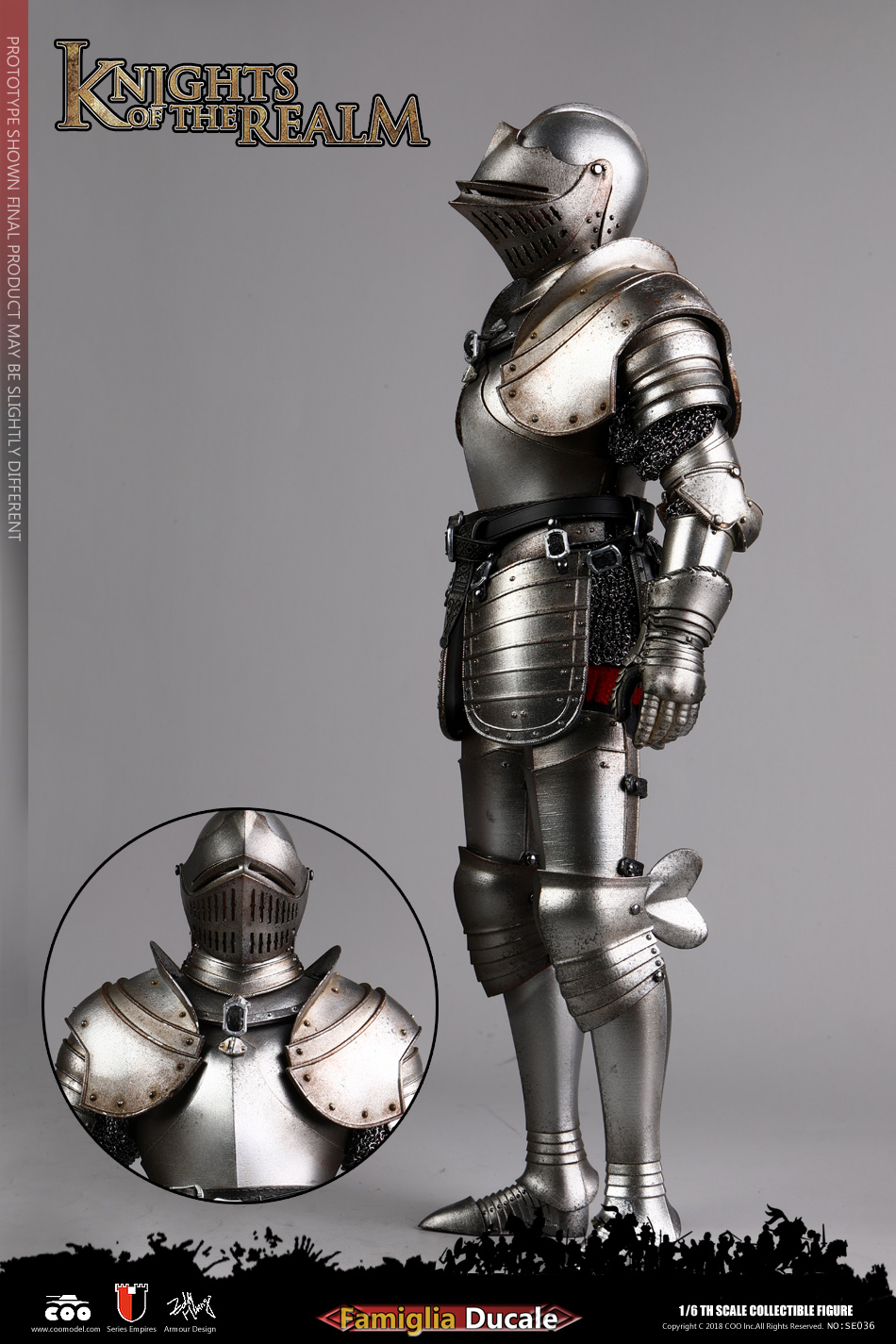 COOMODEL SE036 SE037 DIE-CAST ALLOY 1/6 SERIES OF EMPIRES - KNIGHTS OF THE REALM