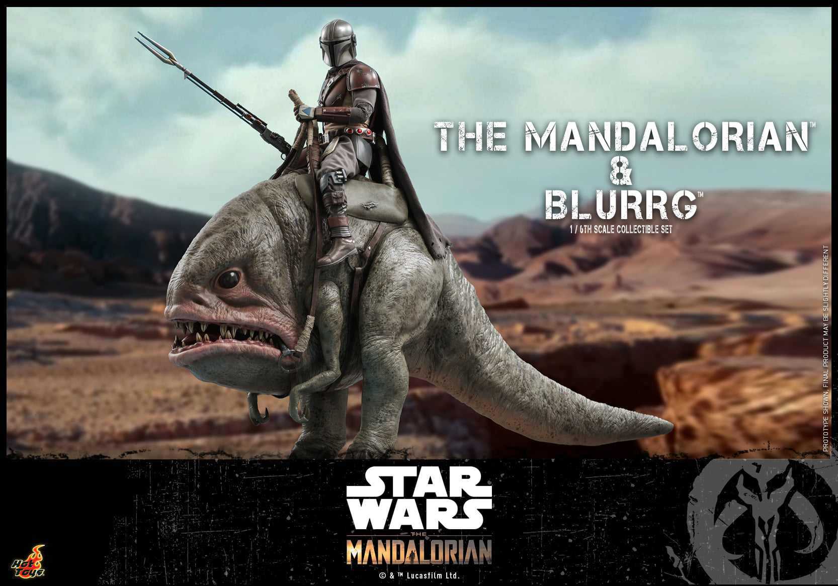 Hot Toys TMS046 1/6 Star Wars: The Mandalorian™ - Mandalorian™ & Blurrg™
