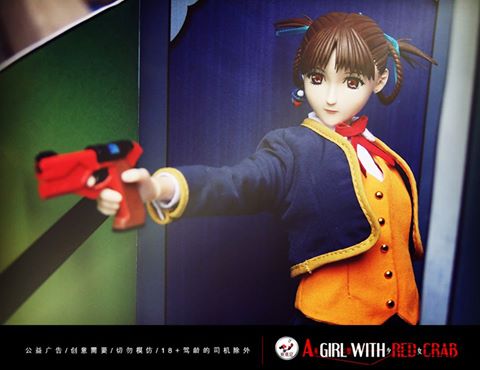 Dollsoddsaga DOSN-001 A-Girl with Red Crab