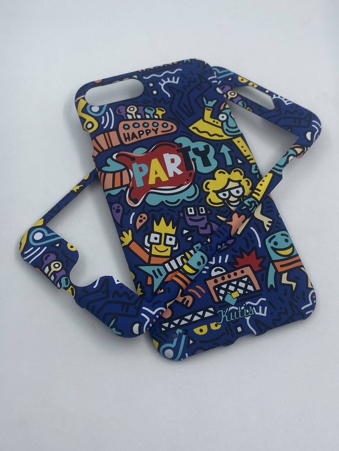 เคสคูทิส(Kutis)เคสไอโฟน7พลัส,8พลัส(ลายPARTY)มาใหม่ เคสประกบหน้า-หลัง เคสเรืองแสง เคสลายวินเทจ ร้านSuperhero Klongthom