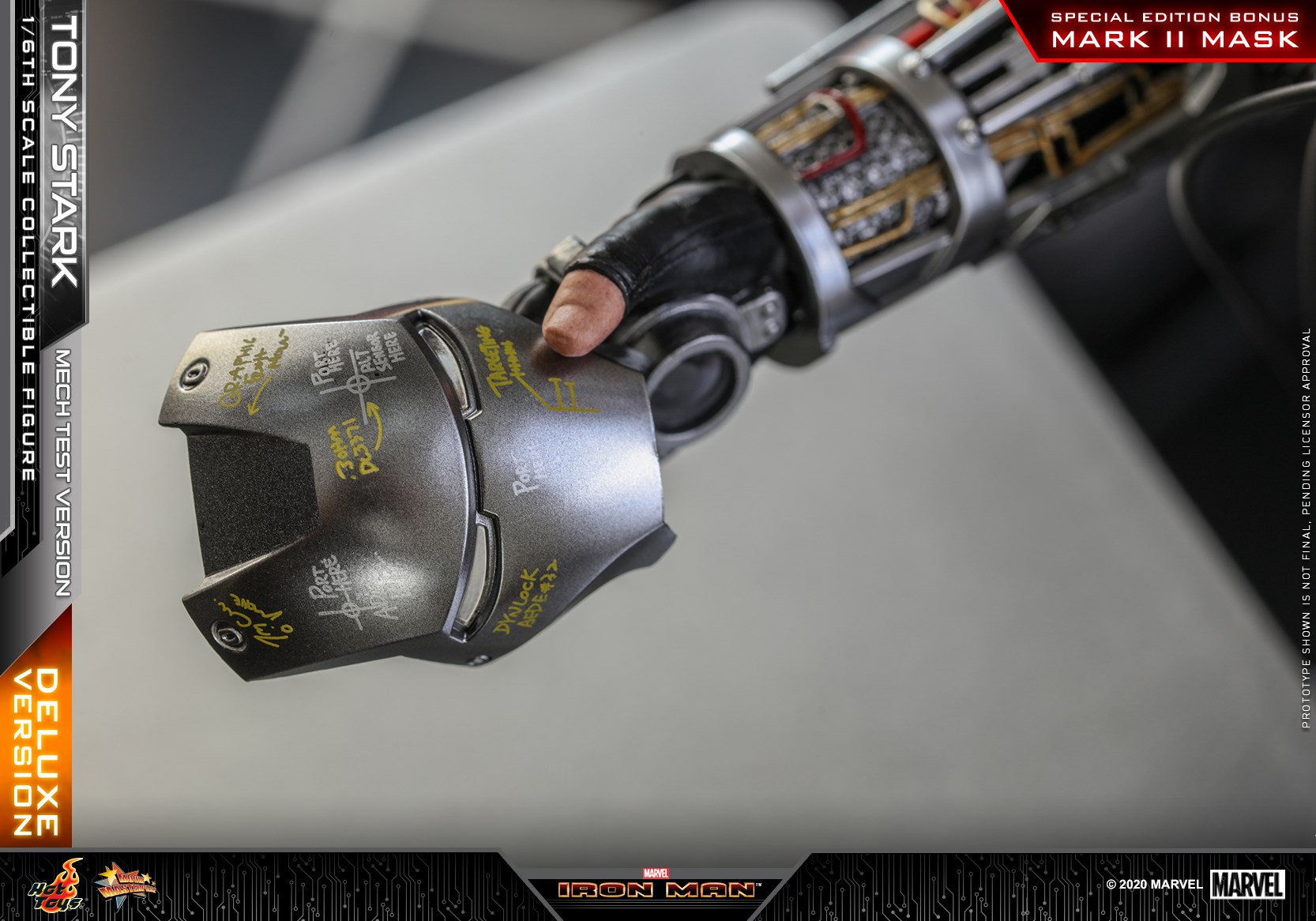 Hot Toys MMS582B 1/6 Iron Man - Tony Stark (Mech Test Version) (Deluxe Version) (Special Edition Bonus)