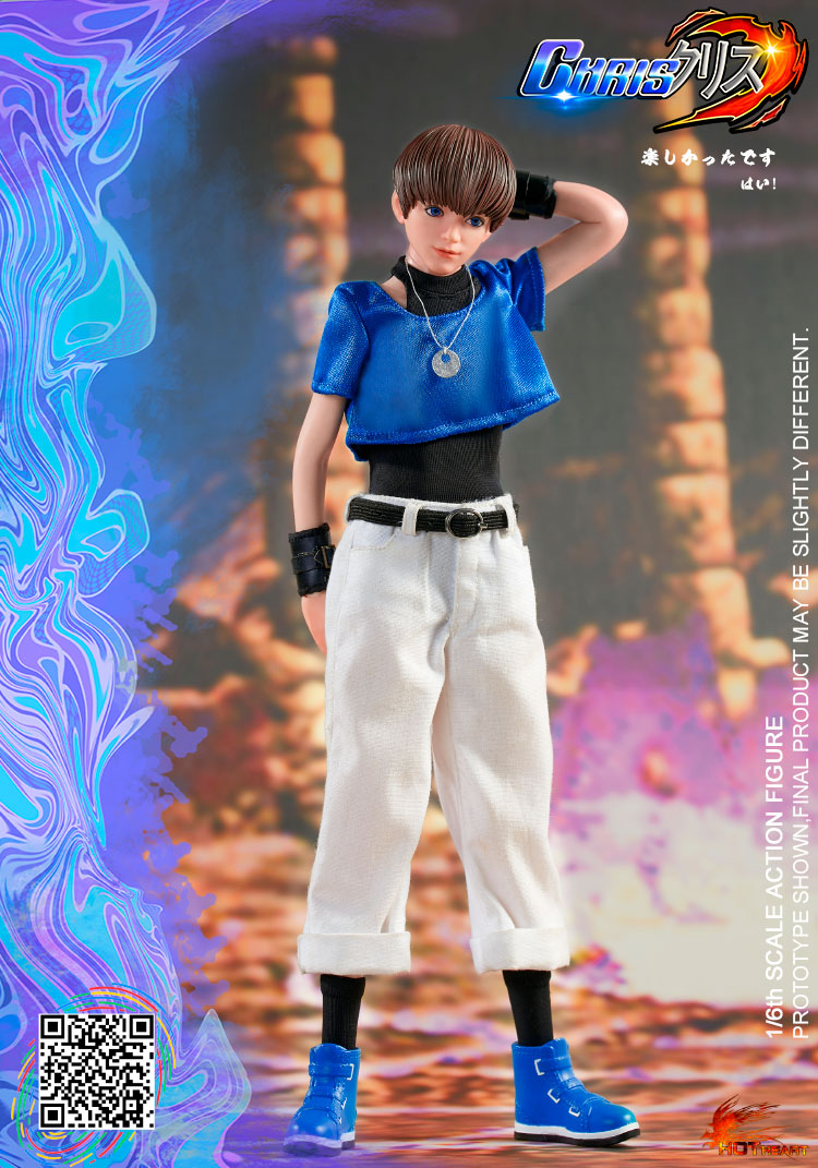Hot Heart FD012A 1/6 Singer of the Hell Band - Chris (Normal Version Blue)