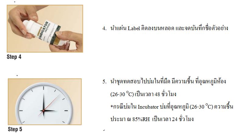ชุดทดสอบเชื้อแบคทีเรีย เชื้อรา(10ชุด/กล่อง) Bacteria and Fungi Test kit-B-F INDICATOR
