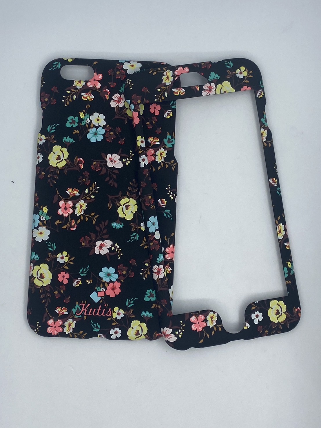 เคสคูทิส(Kutis)เคสไอโฟน6พลัส,6Sพลัส(ลายดอกไม้หลากสี)มาใหม่ เคสประกบหน้า-หลัง เคสเรืองแสง เคสลายวินเทจ ร้านSuperhero Klongthom