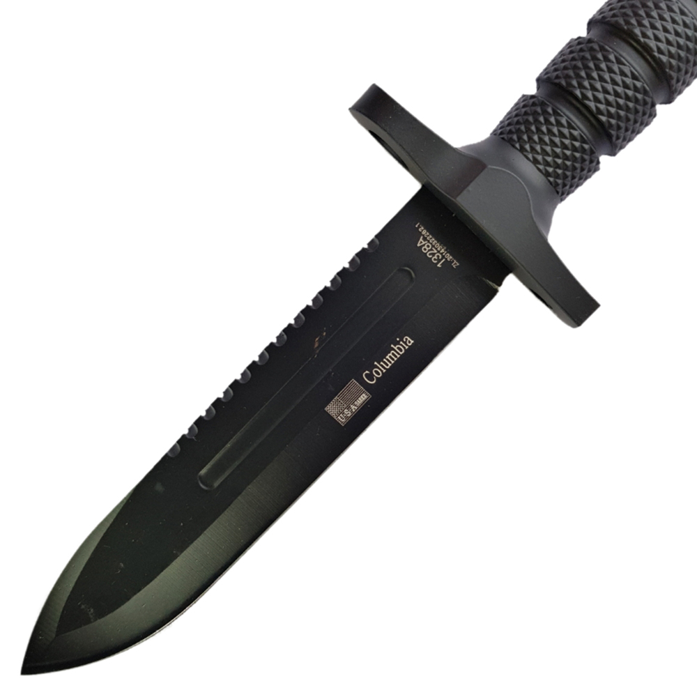 มีดพก มีดใบตาย Columbia 1328A ขนาดยาว 12.6 นิ้ว (32 ซม.) พร้อมปลอกมีด ABS สำหรับเก็บมีด