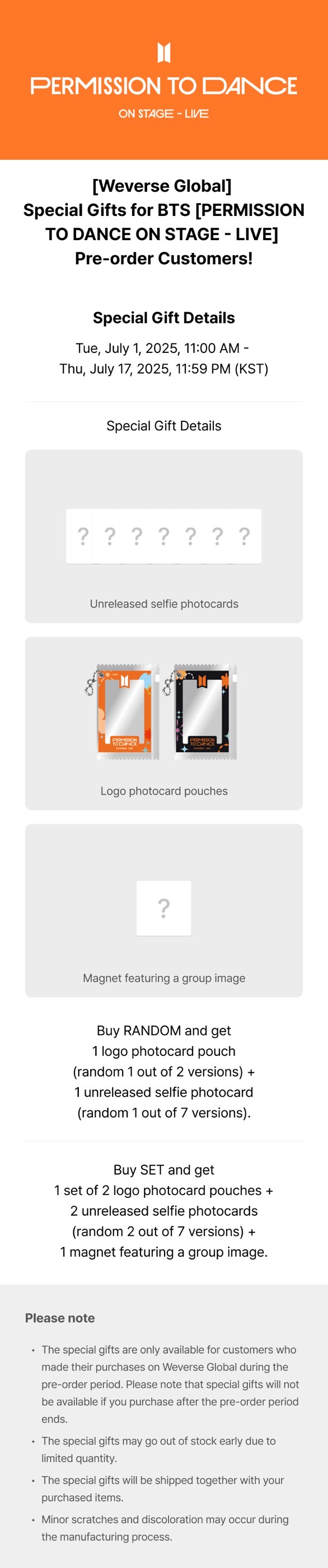 [PRE] ❌ไม่มีของแถม BTS PERMISSION TO DANCE ON STAGE - SEOUL