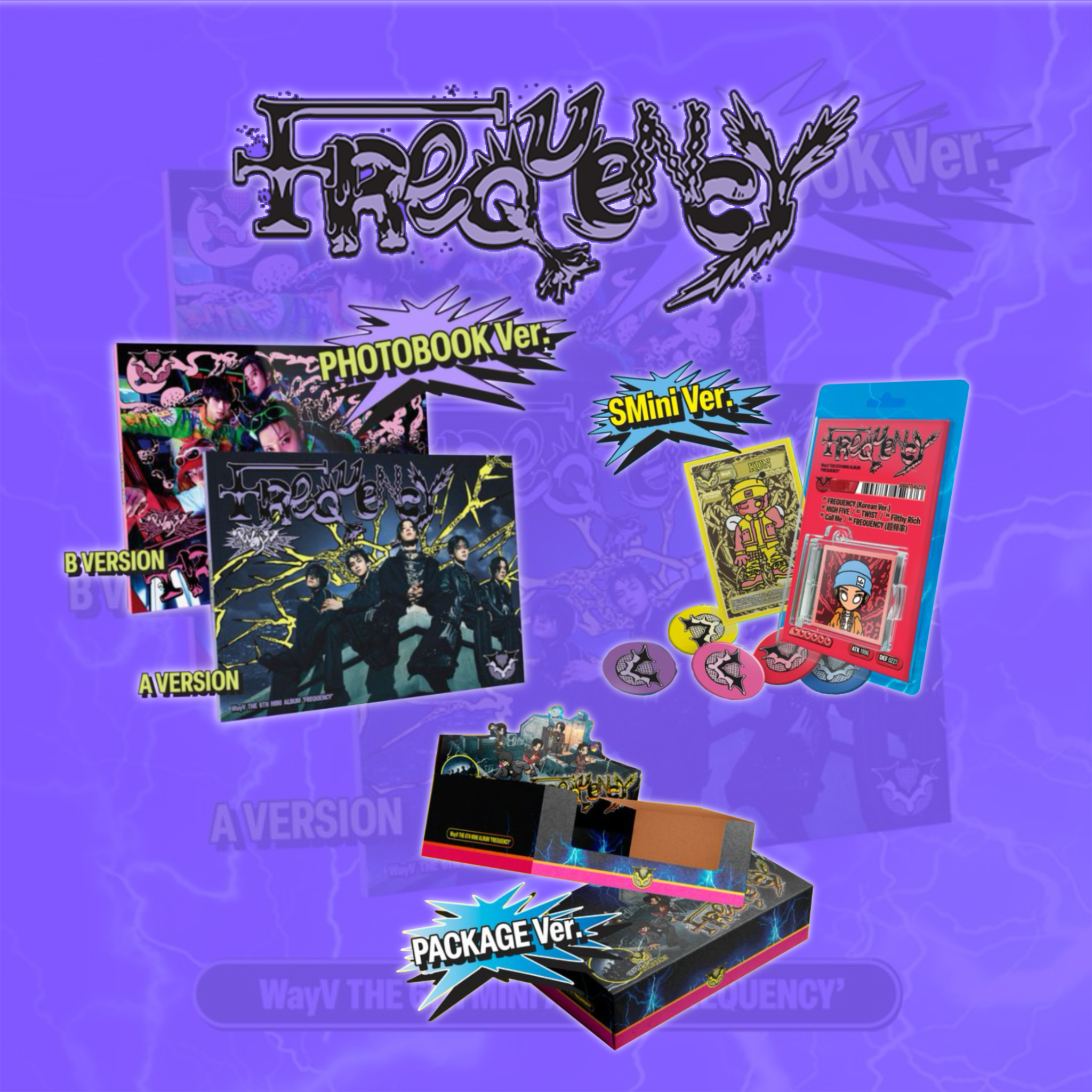 [รับกด+นำเข้าสินค้า] WayV - 6th Mini Album FREQUENCY