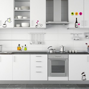 KRS-0111 Wall Sticker Home cooking วอลล์สติ๊กเกอร์แต่งครัว ขนาดแผ่น 35x50 cm