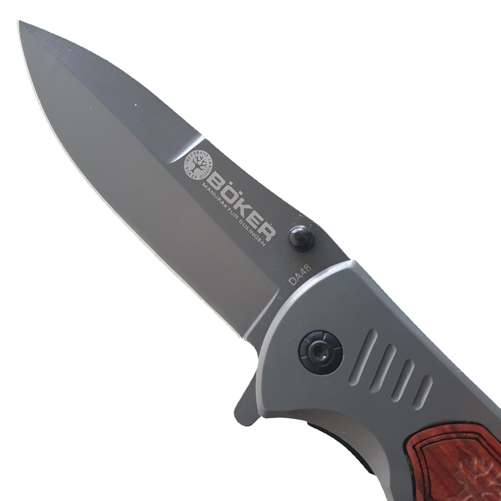 มีดพับ มีดพก BOKER DA48 ขนาด 8 นิ้ว (20.3 ซม.) ด้ามเข้าประกับไม้
