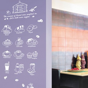 GS-58843 Big Graphic Sticker Bakery paper ขนาด 50x70 cm