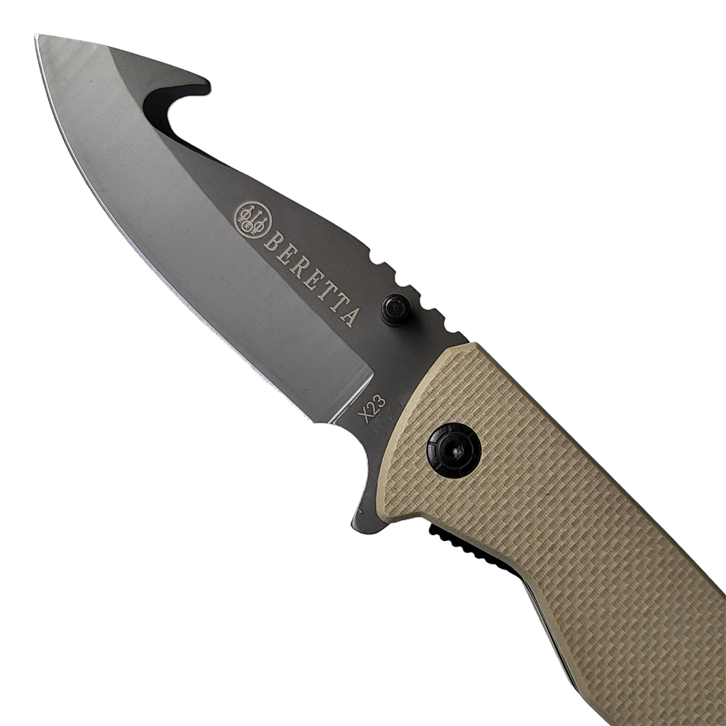 มีดพับ Beretta X23 ขนาด 7.9 นิ้ว (20 ซม.) - ด้ามสีน้ำตาล