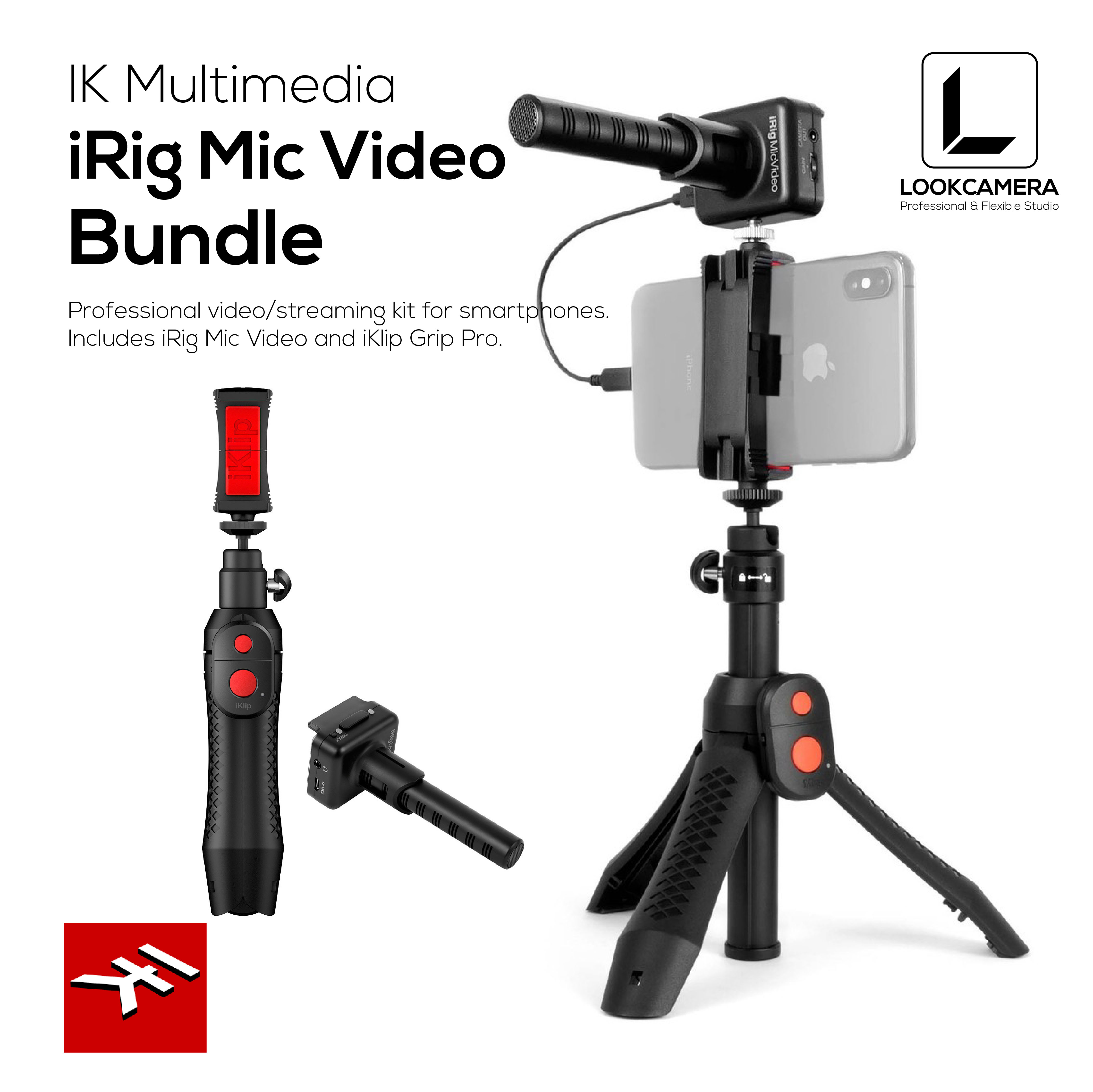 iRig Mic Video Bundle ชุดจับพร้อมไมโครโฟนบันทึกเสียงแบบ Shotgun คุณภาพ