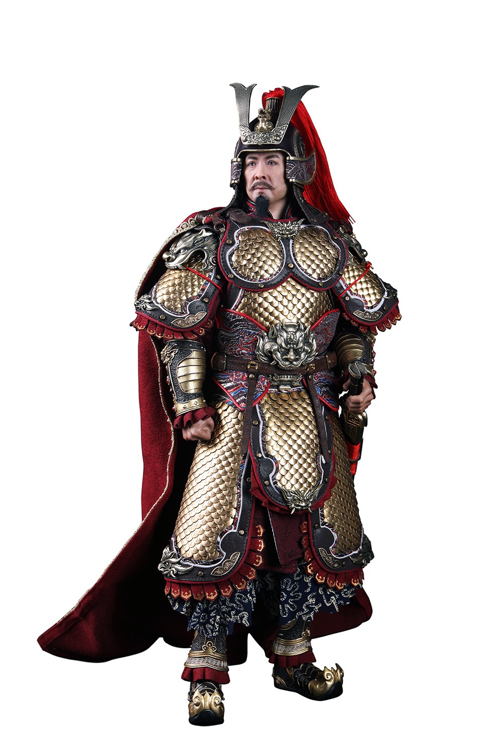 303TOYS MP019 + MP020 1/6 THREE KINGDOMS SERIES - LIU BEI XUANDE (EXCLUSIVE COPPER VERSION) + DILU THE STEED OF LIU BEI