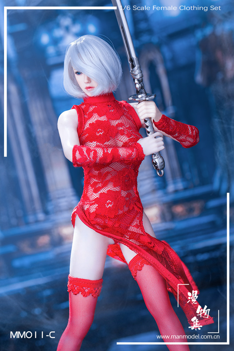 Manmodel MM011C 2B Lace Cheongsam (Red)