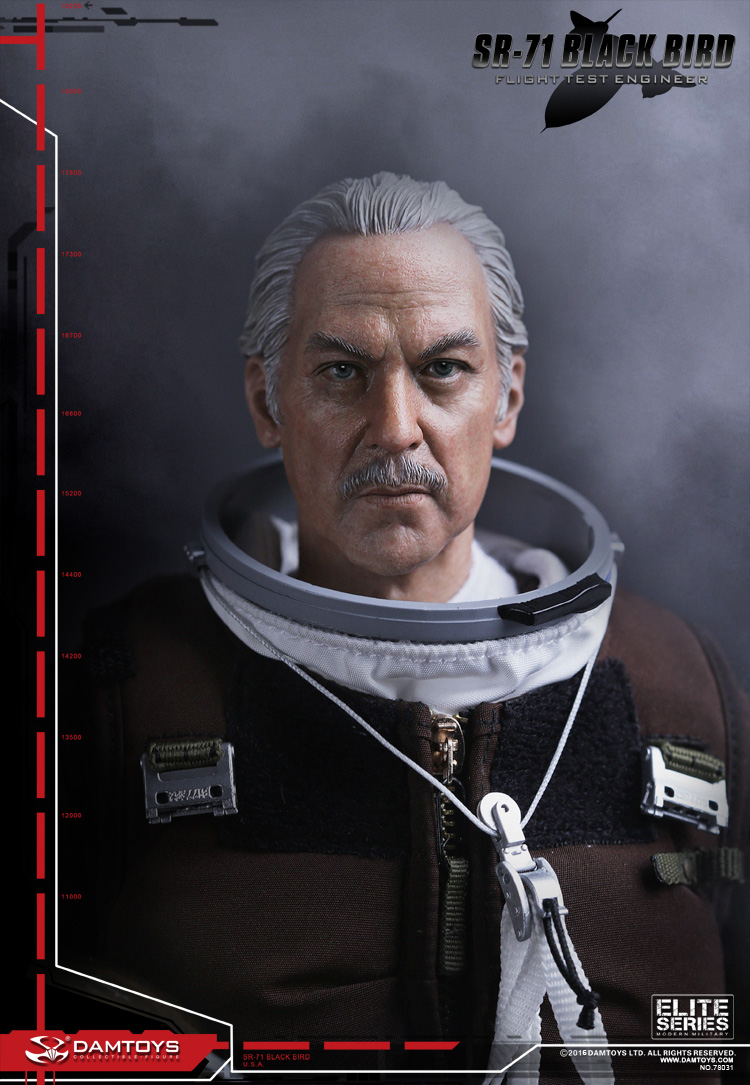 DAMTOYS No.78031 SR-71 ”BLACK BIRD” FLIGHT TEST ENGINEER