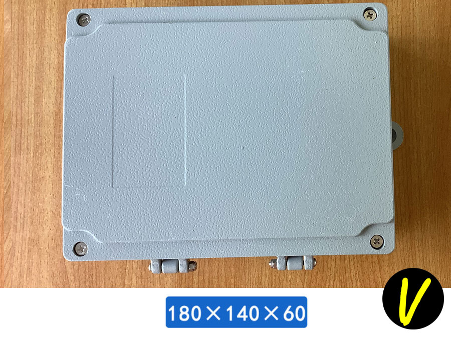 กล่องอลูมิเนียมกันน้ำ IP66 สีเทา ขนาด 180 X 140 X 60 มม. (V)
