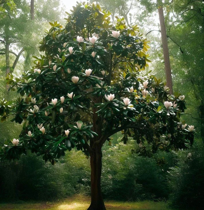 แมกโนเลียเวอร์จิเนียน่า Magnolia virginiana สวีทเบย์ แมกโนเลีย Sweetbay Magnolia / apahcin /nivan